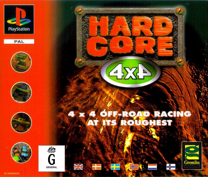 Hardcore 4x4 - PS1 - Complete with Manual