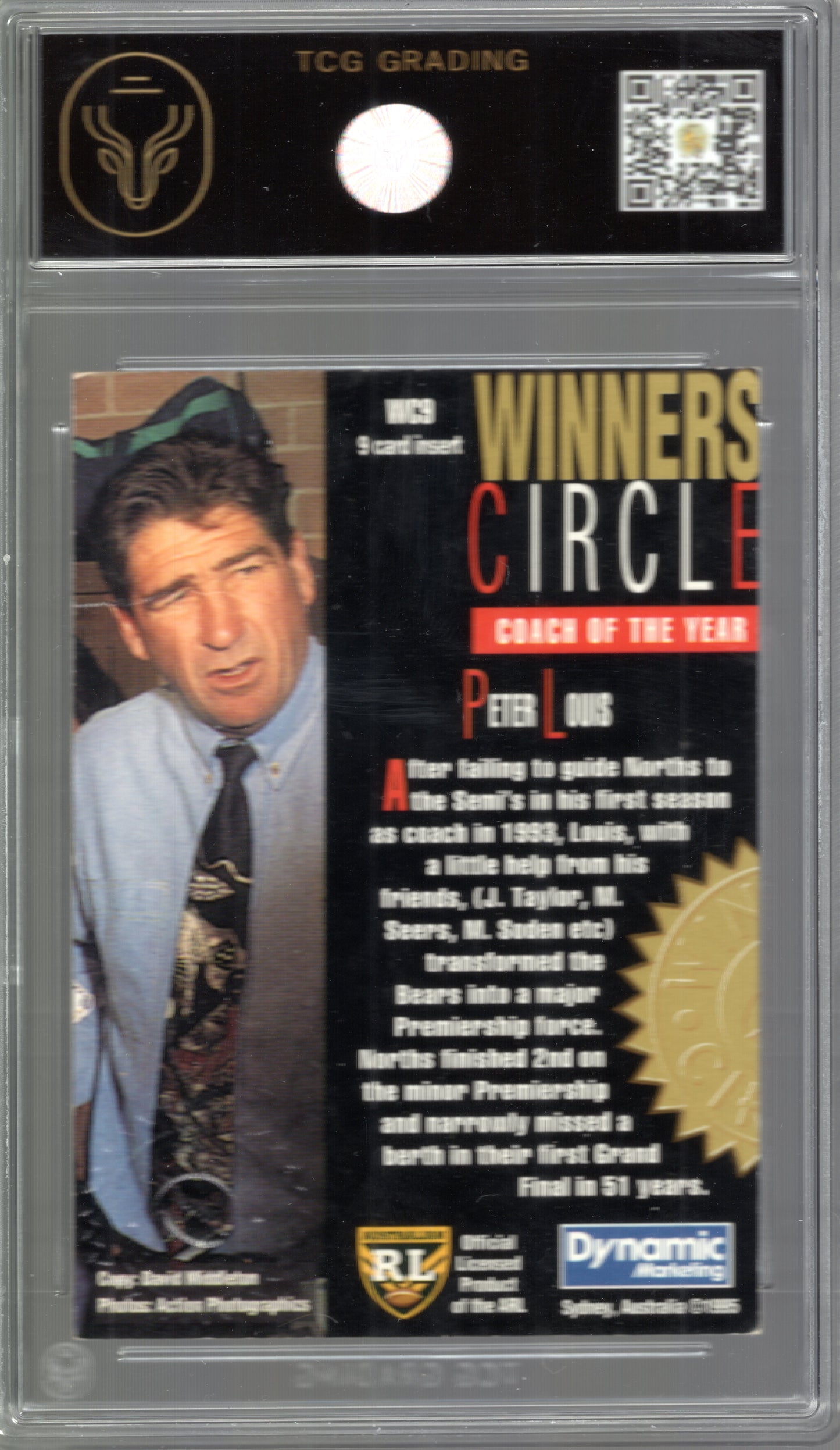 Peter Louis 1995 Winner’s Circle #WC9 – TCG Graded 3 (VG)