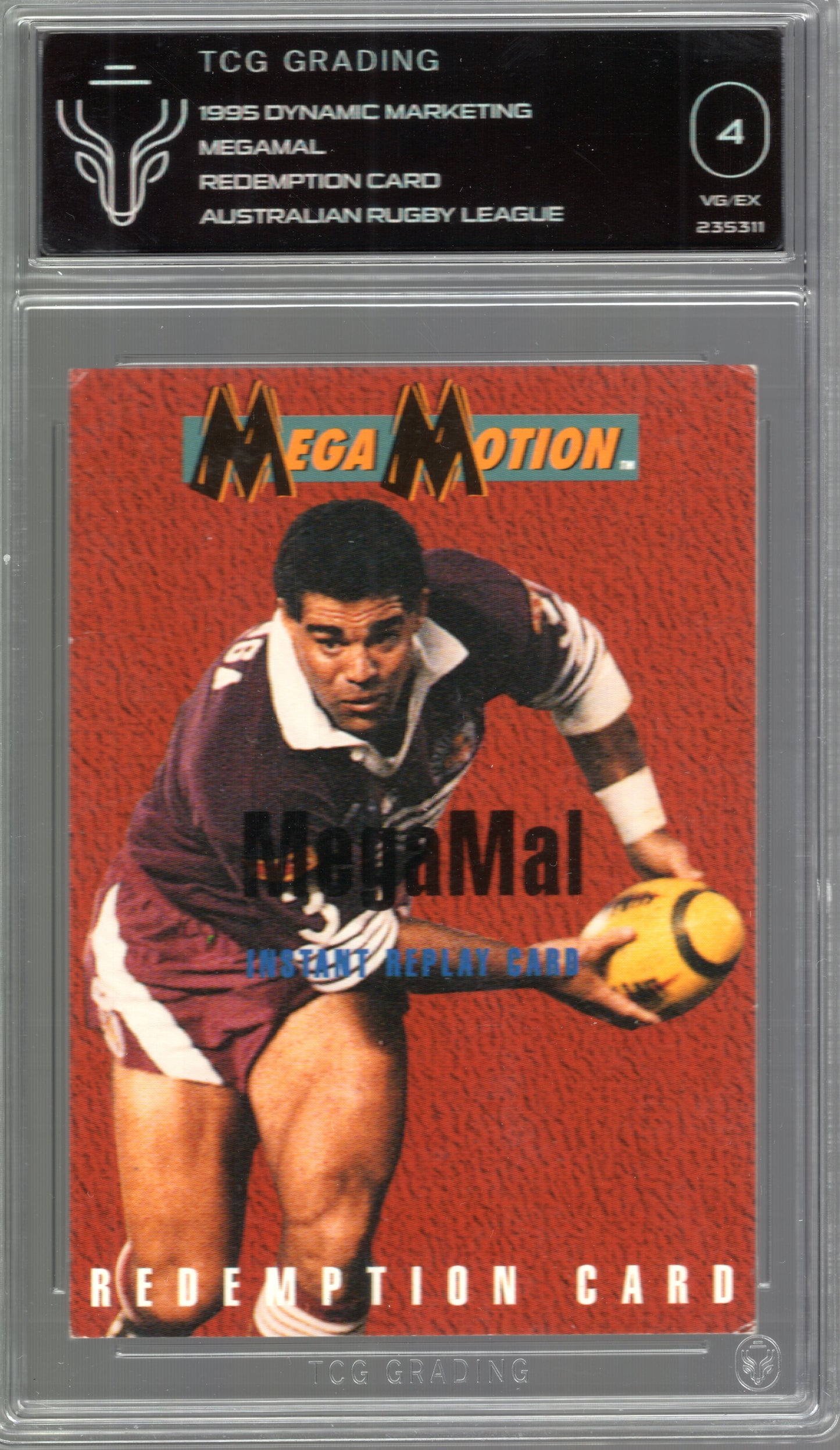 1995 MegaMal Redemption Card – TCG Graded 4 (VG/EX)