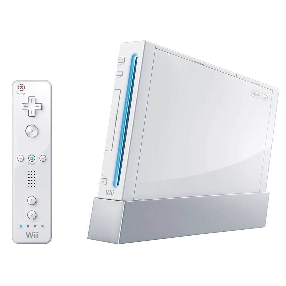 Nintendo Wii Console WiiMote Nunchuck White Gamecube Compatible nintendo-wii-console-wiimote-nunchuck-white-gamecube-compatible