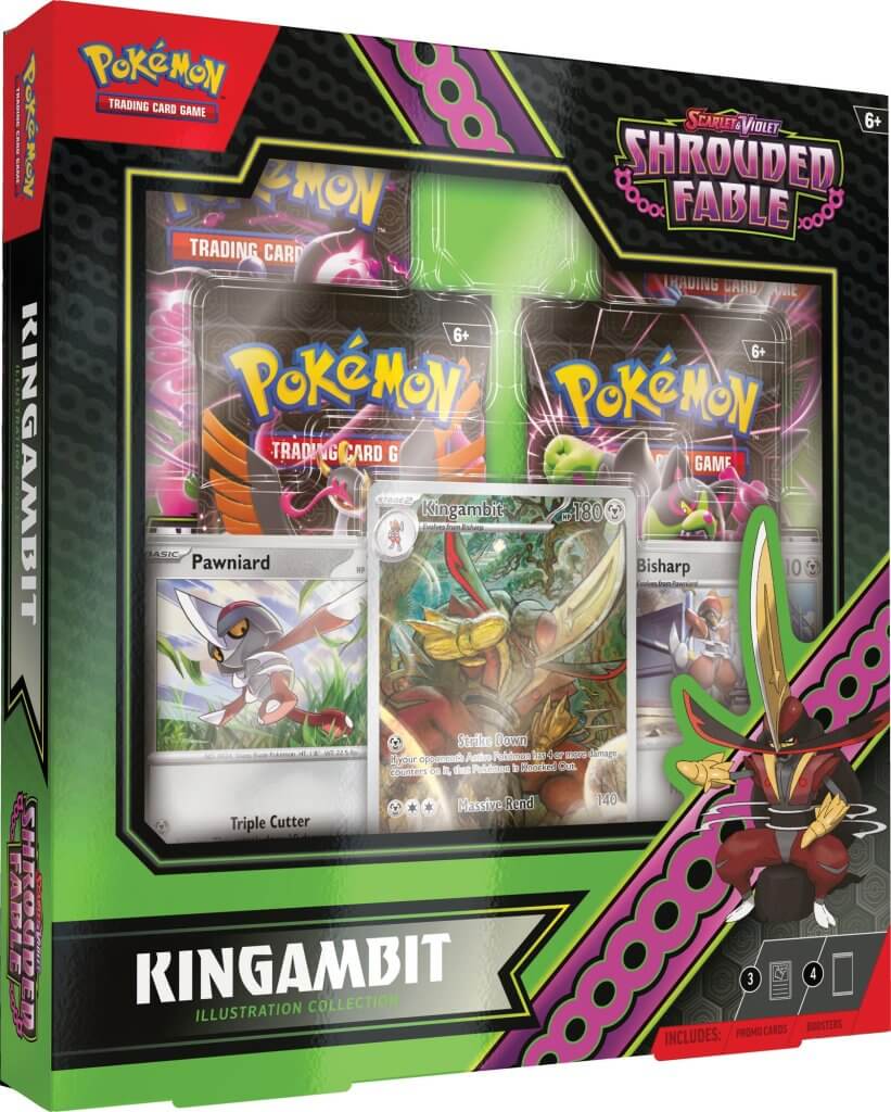 POKÉMON TCG Scarlet & Violet 6.5 Shrouded Fable Kingambit Illustration Collection - Brand New Sealed