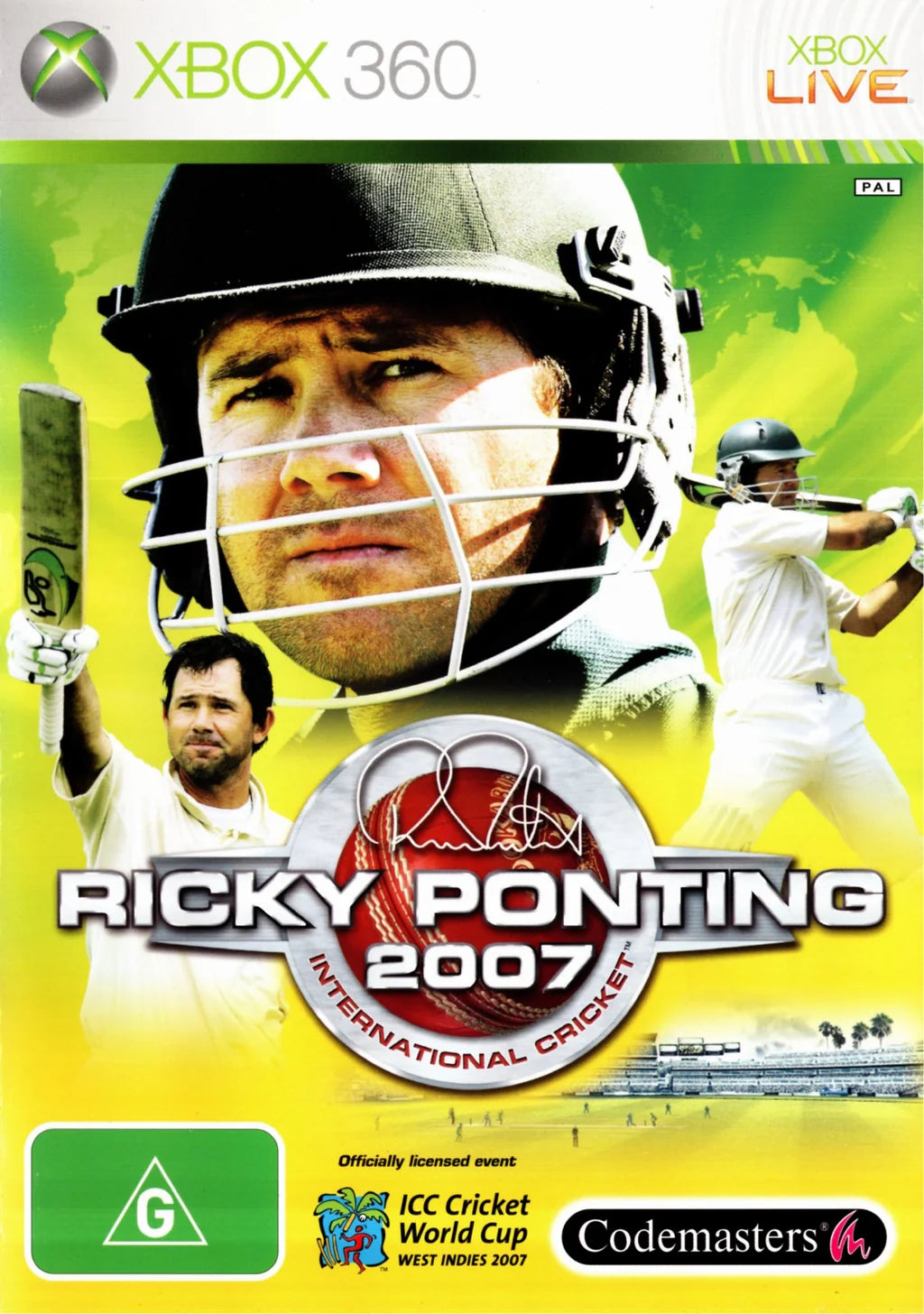 Ricky Ponting International Cricket 2007 - Xbox 360 - Complete with Manual