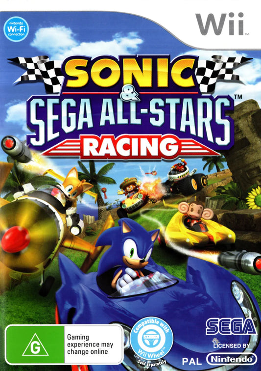 Sonic Sega All Stars Racing - Wii - Complete with Manual