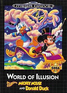 World of Illusion: Starring Mickey Mouse and Donald Duck - Sega Mega Drive - Complete with Manual