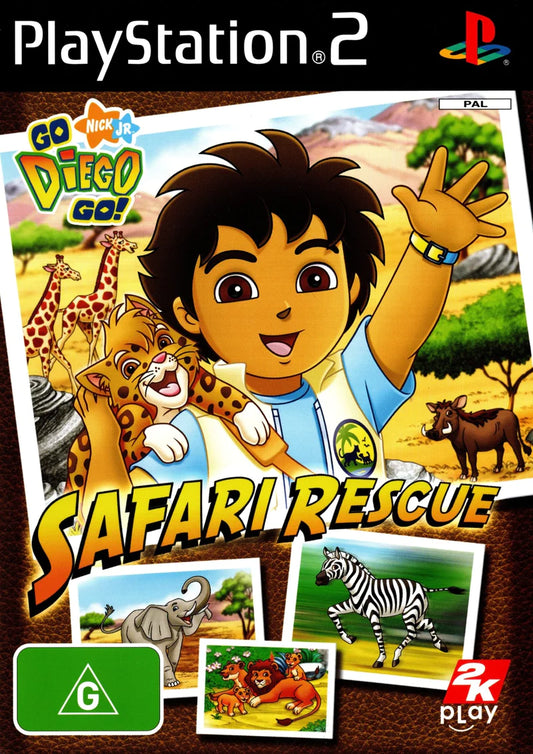 Go Diego Go: Safari Rescue - PS2 - Complete with Manual