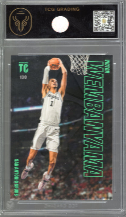 Victor Wembanyama 2024 Panini Top Class Rookie Card #130 - TCG Grading 8 NM/MT