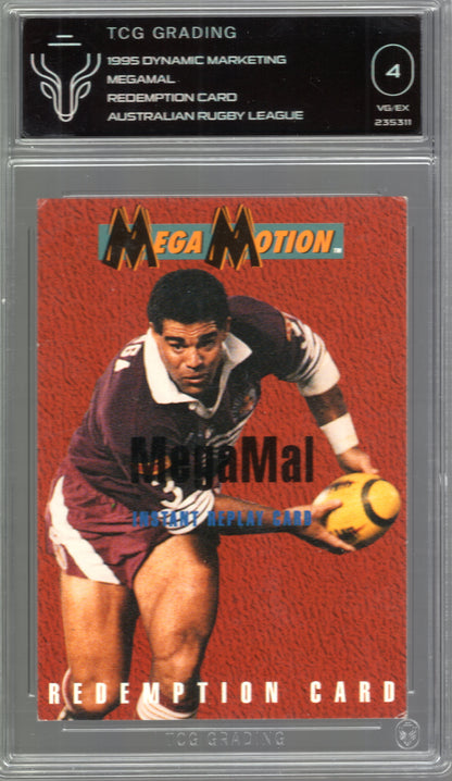 1995 MegaMal Redemption Card – TCG Graded 4 (VG/EX)