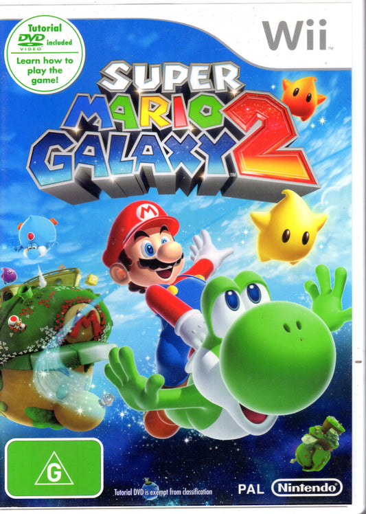 Super Mario Galaxy 2 - Nintendo Wii - Complete With Manual