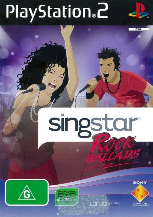 SingStar: Rock Ballads - PS2 - Complete With Manual