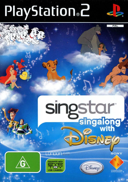 SingStar: Singalong with Disney - PS2 - Complete With Manual