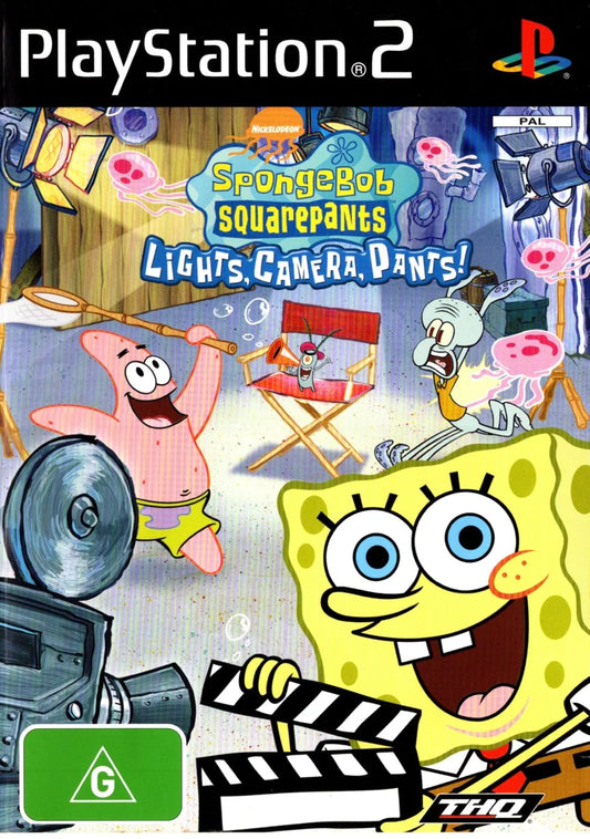 SpongeBob SqaurePants: Lights, Camera, Pants! - PS2 - Complete With Manual