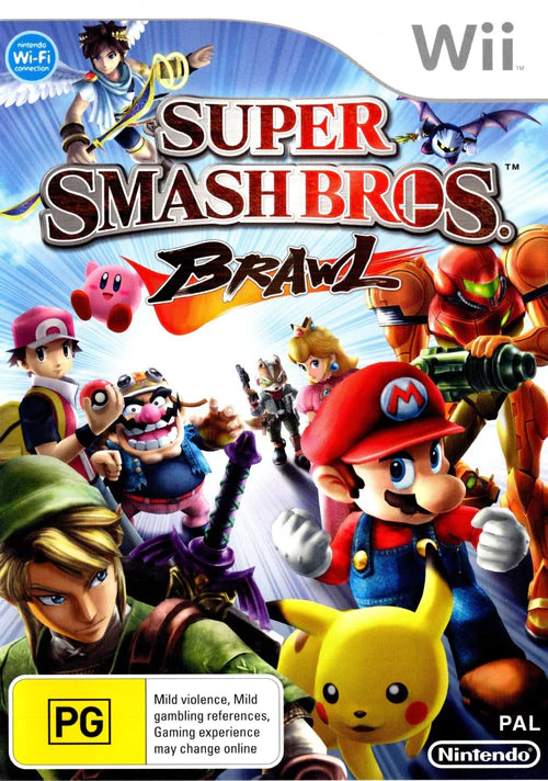 Super Smash Bros: Brawl - Wii - Complete With Manual