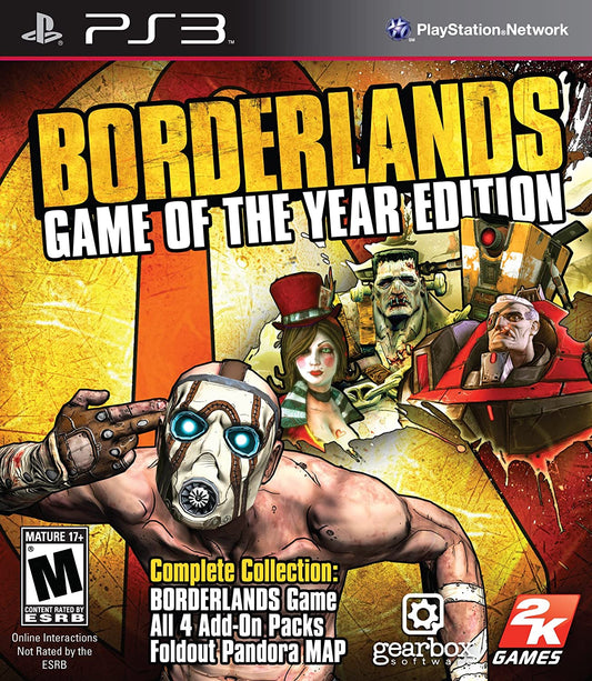 Borderlands: Game of the Year Edition - PS3 - Complete With Manual