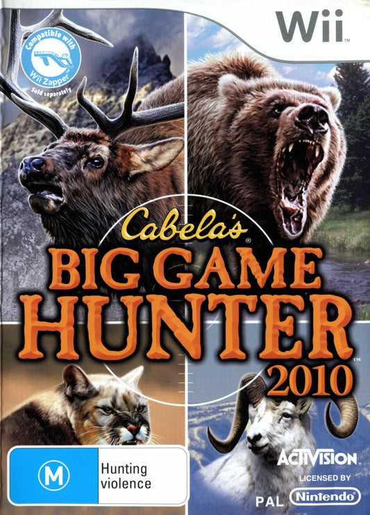 Cabela's: Big Game Hunter 2010 - Wii - Complete With Manual