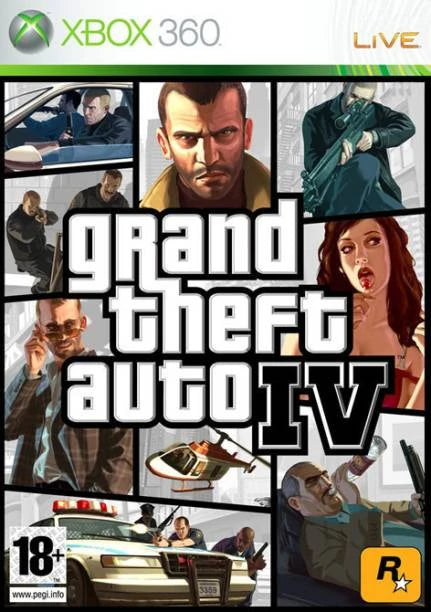 Grand Theft Auto IV (4) - Xbox 360 - Complete with Manual & Poster